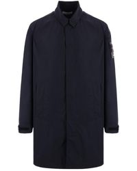 Stone Island - Compass-Badge Long-Sleeved Coat - Lyst