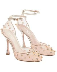 Giambattista Valli - Embellished Mesh Pumps - Lyst