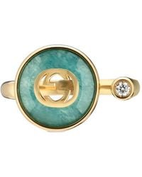 Gucci - Interlocking 18K Ring - Lyst