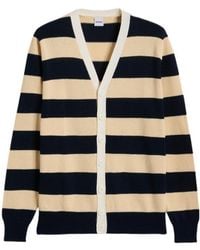 Aspesi - Striped Knit Cardigan - Lyst