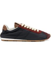 Miu Miu - Plume Suede-Trim Panelled Sneakers - Lyst