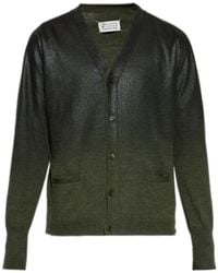 Maison Margiela - Long Sleeve V-Neck Cardigan - Lyst