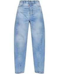 DSquared² - Light Diagonale Wash D2 Twisted Distressed Jeans - Lyst