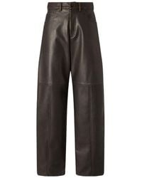 Pinko - High-Waist Straight-Leg Pants - Lyst