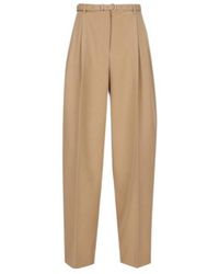 Jil Sander - Jill Sander High-Waisted Belted Trousers - Lyst