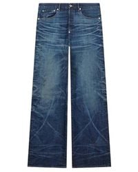 KENZO - Logo Patch Straight Leg Jeans - Lyst