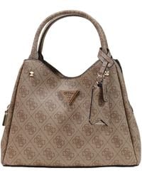 Guess - Logo-Pattern Tote Bag - Lyst