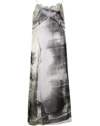 Maison Margiela - 'Freeze-Frame' Multicoloured Silk Blend Dress - Lyst