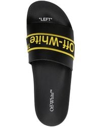 Off-White c/o Virgil Abloh - Logo Patch Slip-On Slides - Lyst