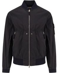 Stone Island - Logo-Patch Zipped Jacket - Lyst