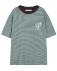 ANDERSSON BELL - Heart-Shaped Striped T-Shirt - Lyst
