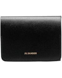 Jil Sander - Logo Printed Bi-Fold Wallet - Lyst