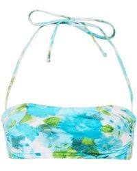 Chloé - Floral-Print Bikini Top - Lyst