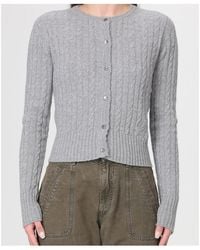 Blumarine - Long-Sleeved Knitted Cardigan - Lyst
