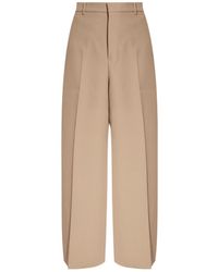 Ami Paris - Ami Belted Wide-Leg Pants - Lyst