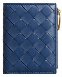 Bottega Veneta - Intrecciato Small Bi-Fold Wallet - Lyst