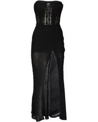 Charo Ruiz - Strapless Mesh Maxi Dress - Lyst