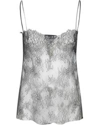 Alberta Ferretti - Sleeveless Lace Top - Lyst
