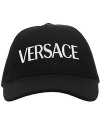 Versace - Logo Embroidered Baseball Cap - Lyst