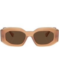 Versace - Geometric Frame Sunglasses - Lyst