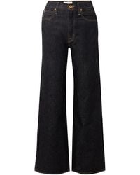SLVRLAKE Denim - Grace High-Waisted Wide-Leg Jeans - Lyst