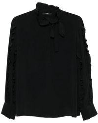 Seventy - Ruffle-Trim Pussy-Bow Blouse - Lyst