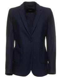 Seventy - Dark Textured Single-Breasted Suit Coat - Lyst