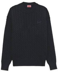 KENZO - Signature Embroidered Knit Jumper - Lyst