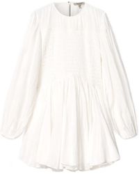 AllSaints - Chia Smocked Mini Dress - Lyst