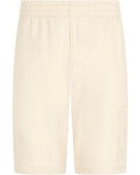 EA7 - Visibility Logo Embossed Track Shorts - Lyst