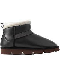 Brunello Cucinelli - Leather Short Boots - Lyst