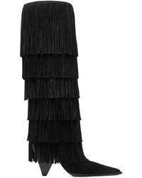 Michael Kors - Jayla Fringed Boots - Lyst