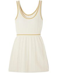 Eres - Elite Striped Ribbed Wool And Cashmere-Blend Mini Dress - Lyst