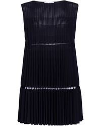 Alaïa - Pleated Mini Dress - Lyst