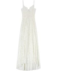 Ermanno Scervino - V-Neck Midi Dress - Lyst