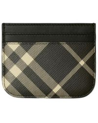 Burberry - Vintage-Check Printed Curved Corners Cardholder - Lyst