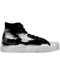 Maison Margiela - Tabi Paint High-Top Sneakers - Lyst