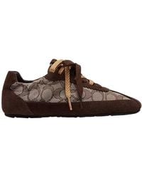 COACH - Patterned Calf Leather Sneakers - Lyst