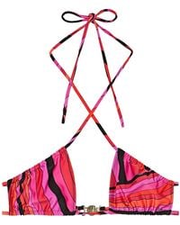 PUCCI - Iride Print Bikini Top - Lyst