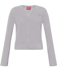 DIESEL - M-Alima V-Neck Knitted Cardigan - Lyst