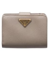 Prada - Small Triangle-Logo Zip Wallet - Lyst