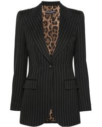 Dolce & Gabbana - Pinstriped Blazer - Lyst