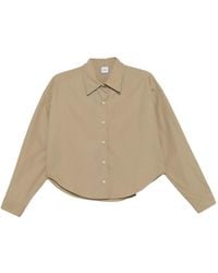 Aspesi - Cropped Button-Up Shirt - Lyst