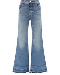 Chloé - Whiskering-Effect Mid-Rise Flared Jeans - Lyst