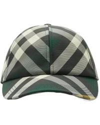 Burberry - Checked Curved-Peak Baseball Cap - Lyst