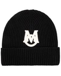 Moncler - Embroidered Monogram Beanie - Lyst
