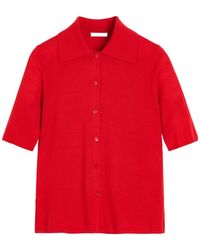 By Malene Birger - Button-Up Short-Sleeve Cardigan - Lyst