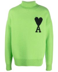 Ami Paris - Ami De Coeur Roll-Neck Jumper - Lyst