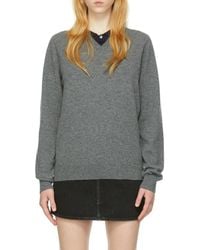 Comme des Garçons - V-Neck Wool Sweater - Lyst