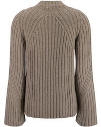 KHAITE - Crewneck Knitted Jumper - Lyst